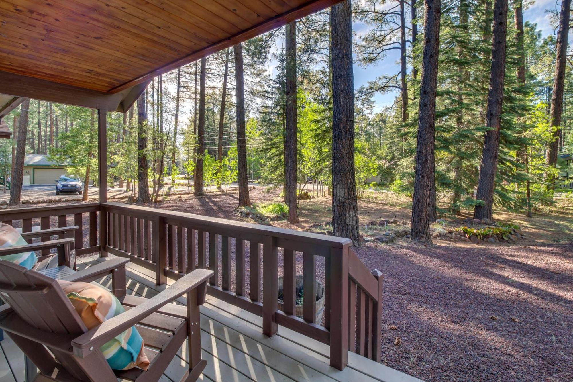 Вилла Peaceful Pinetop Cabin With Deck And Fire Pit! Indian Pine Экстерьер фото